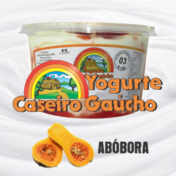 Pote 500gr Iogurte Natural - Abóbora