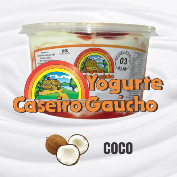 Pote 500gr Iogurte Natural - Coco