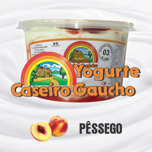Pote 1k Iogurte Natural - Pêssego